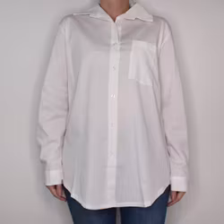 Bomullsskjorta Hanna VIT - Camicia