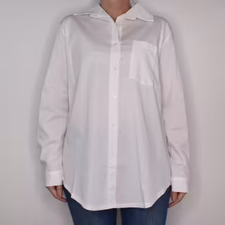 Bomullsskjorta Hanna VIT - Camicia