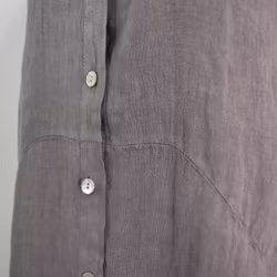 Skjortklänning i linne TAUPE