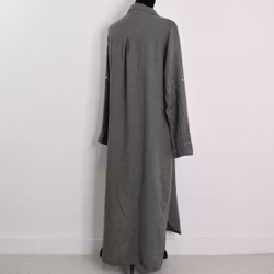 Skjortklänning i linne KAKI