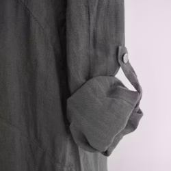 Skjortklänning i linne KAKI