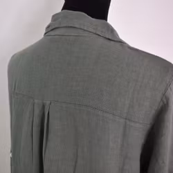 Skjortklänning i linne KAKI