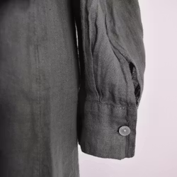 Skjortklänning i linne KAKI