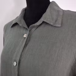 Skjortklänning i linne KAKI