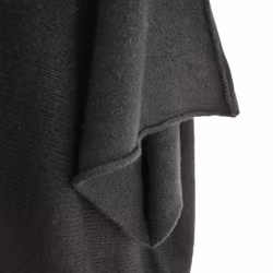 Finstickad Ponchotröja Nessa SVART - Mix By Heart