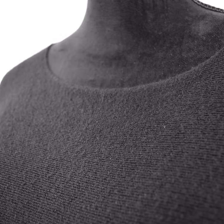 Finstickad Ponchotröja Nessa SVART - Mix By Heart