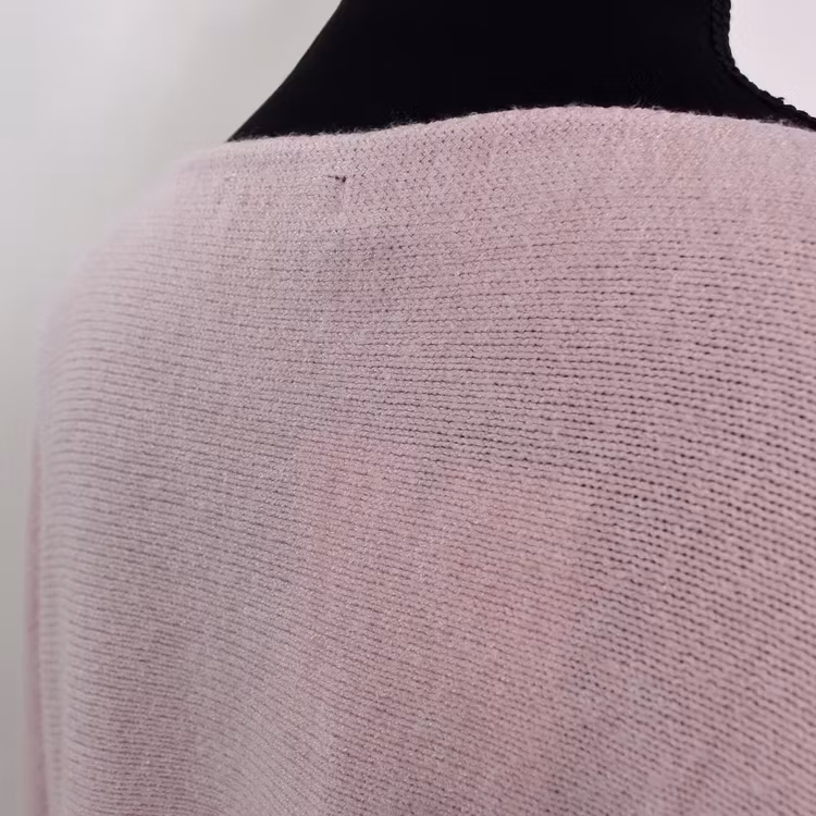 Finstickad Ponchotröja Nessa LJUSROSA - Mix By Heart