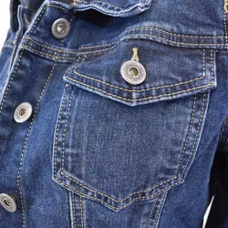 Jeansjacka MÖRKBLÅ - 3D Denim