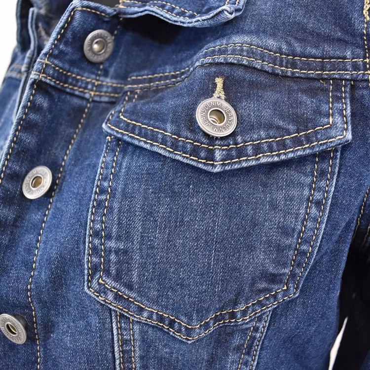 Jeansjacka MÖRKBLÅ - 3D Denim