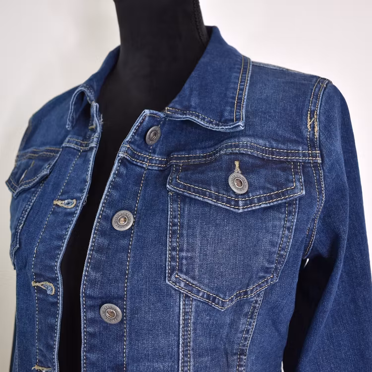 Jeansjacka MÖRKBLÅ - 3D Denim