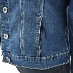 Jeansjacka MÖRKBLÅ - 3D Denim