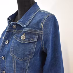 Jeansjacka MÖRKBLÅ - 3D Denim