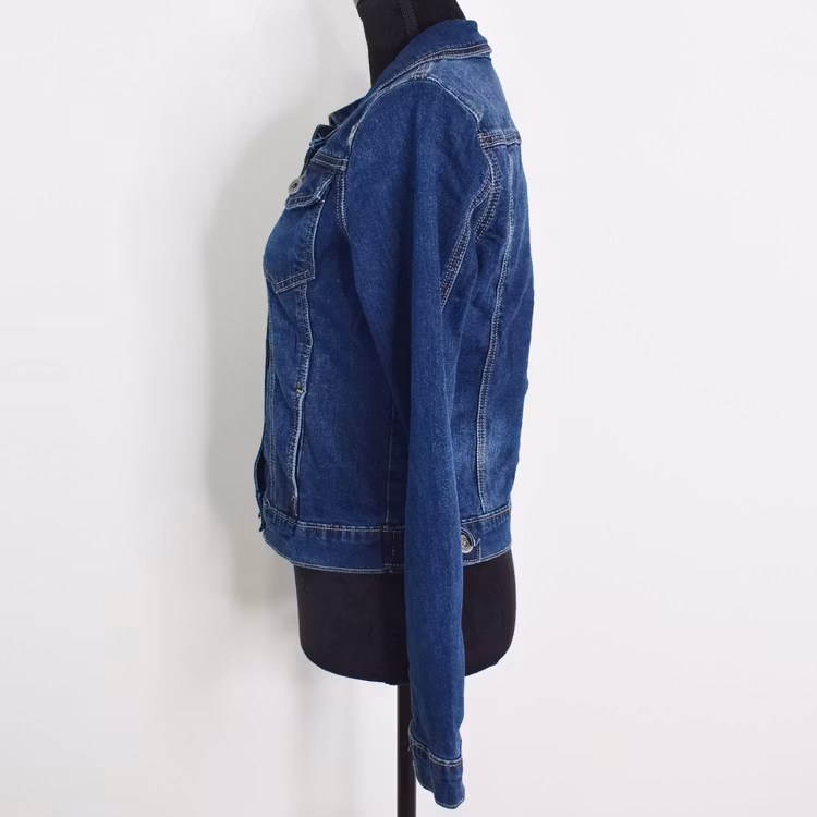 Jeansjacka MÖRKBLÅ - 3D Denim