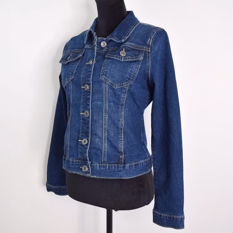 Jeansjacka MÖRKBLÅ - 3D Denim