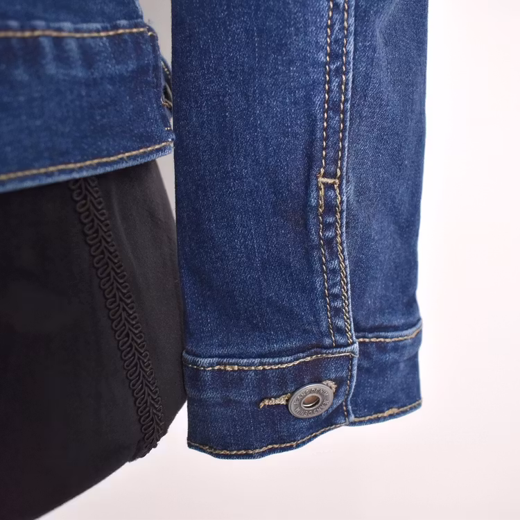 Jeansjacka MÖRKBLÅ - 3D Denim