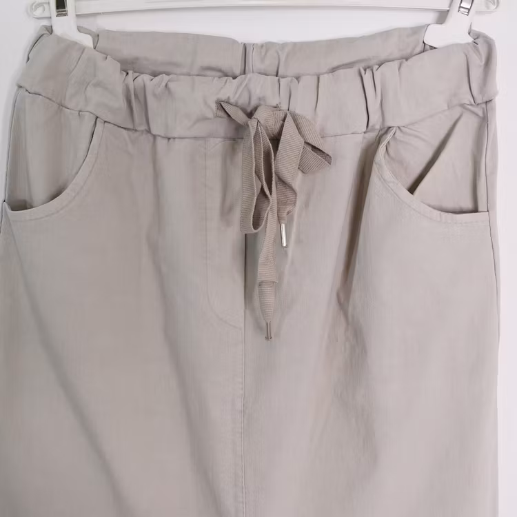 Stretchig Kjol Märta BEIGE - Mix By Heart