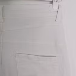 Jeans med Knappar VIT - 3D Denim