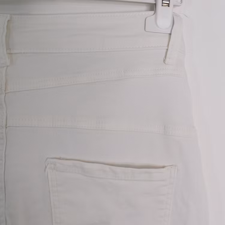 Jeans med Knappar VIT - 3D Denim