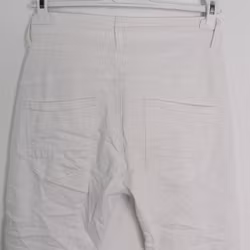 Jeans med Knappar VIT - 3D Denim