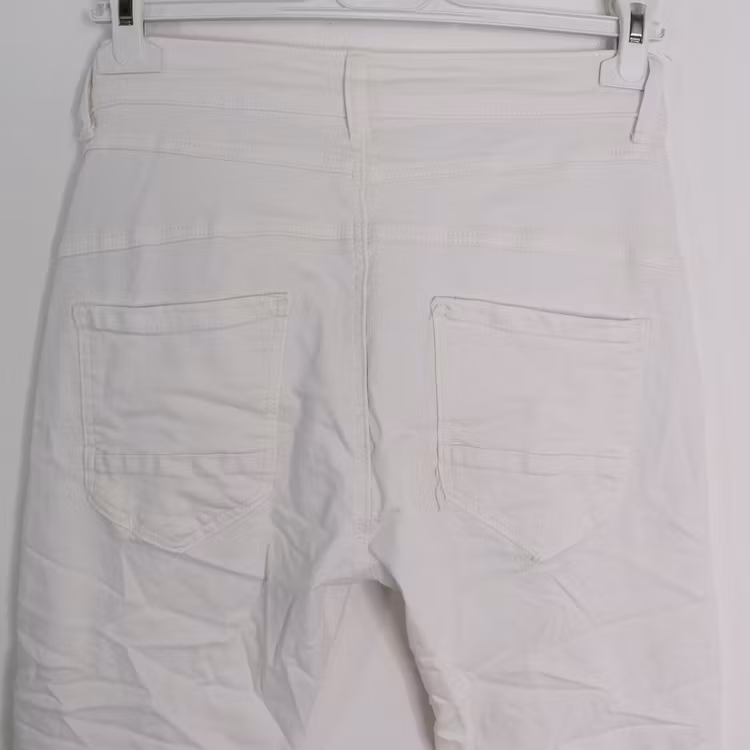 Jeans med Knappar VIT - 3D Denim