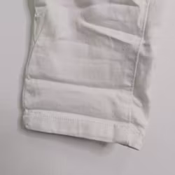 Jeans med Knappar VIT - 3D Denim