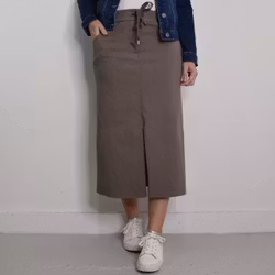 Stretchig Kjol Märta TAUPE - Mix By Heart