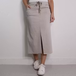 Stretchig Kjol Märta BEIGE - Mix By Heart