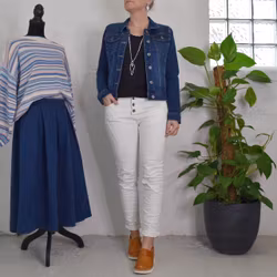 Jeansjacka MÖRKBLÅ - 3D Denim