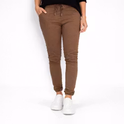 Stretchig Byxa Alva MÖRK TAUPE