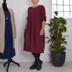 Sweatshirtklänning WINE