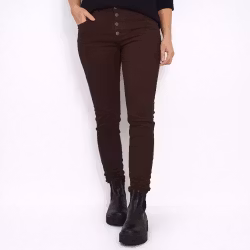 Jeans med Knappar MARRONE - 3D Denim