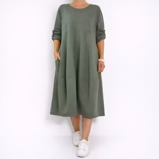 Sweatshirtklänning MILITARY