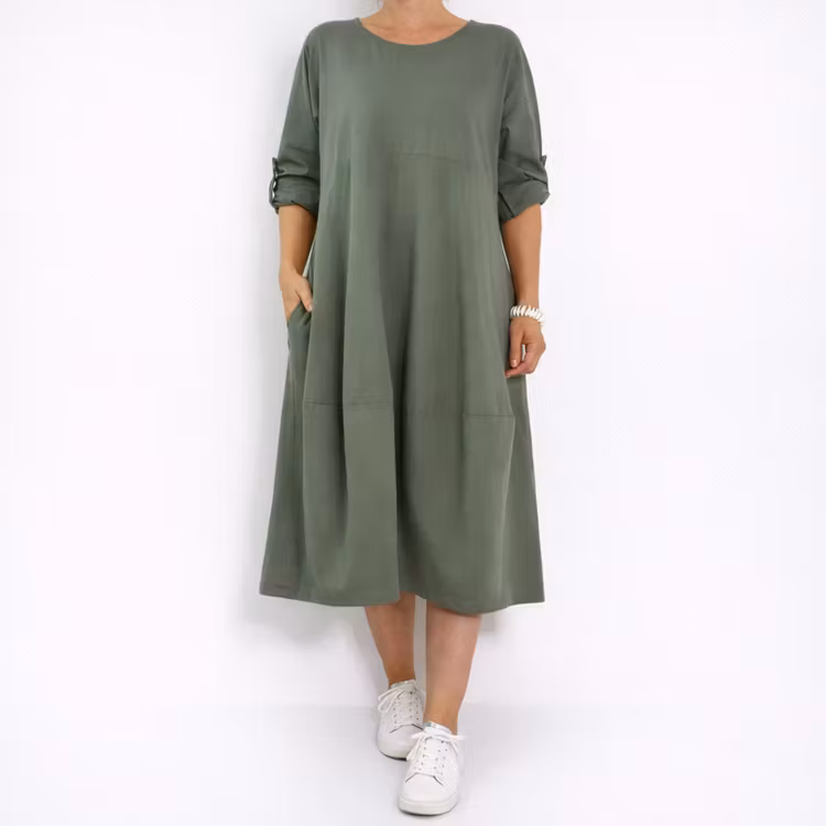 Sweatshirtklänning MILITARY