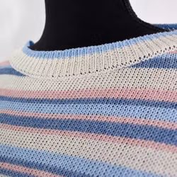 Stickad Tröja Phoebe Randig BLÅ - Camicia