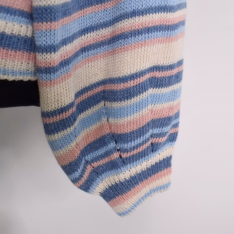 Stickad Tröja Phoebe Randig BLÅ - Camicia