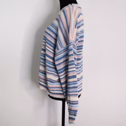 Stickad Tröja Phoebe Randig BLÅ - Camicia