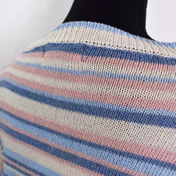 Stickad Tröja Phoebe Randig BLÅ - Camicia