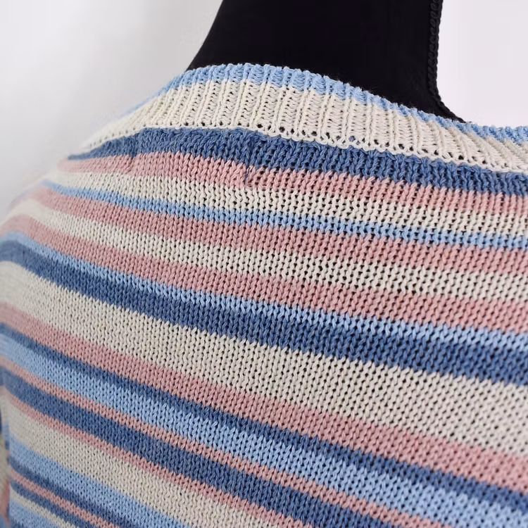 Stickad Tröja Phoebe Randig BLÅ - Camicia