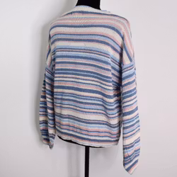 Stickad Tröja Phoebe Randig BLÅ - Camicia