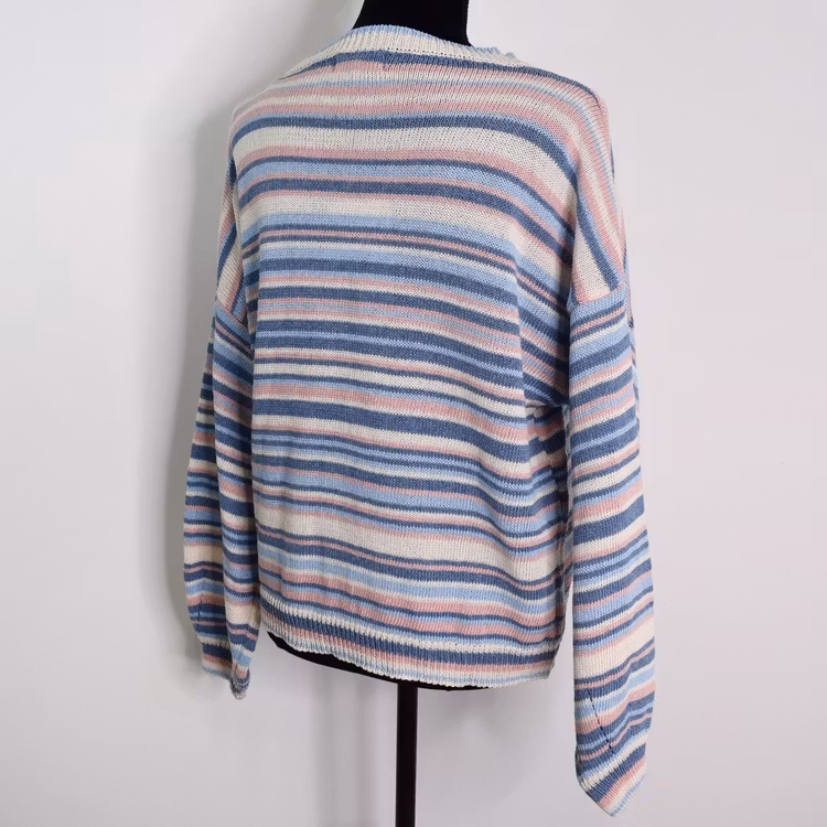 Stickad Tröja Phoebe Randig BLÅ - Camicia