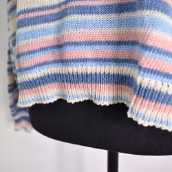 Stickad Tröja Phoebe Randig BLÅ - Camicia