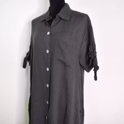 Skjortklänning Volang ANTRACIT