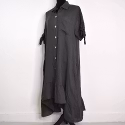 Skjortklänning Volang ANTRACIT