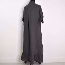 Skjortklänning Volang ANTRACIT