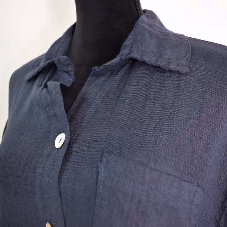 Skjortklänning Volang MARINE