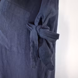 Skjortklänning Volang MARINE