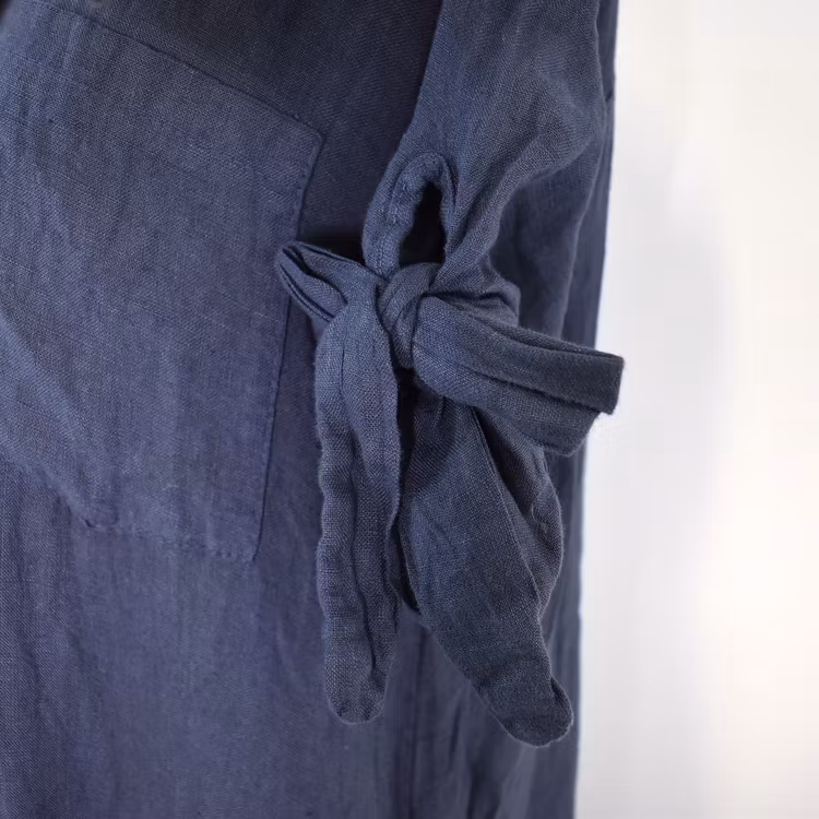 Skjortklänning Volang MARINE