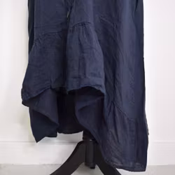 Skjortklänning Volang MARINE