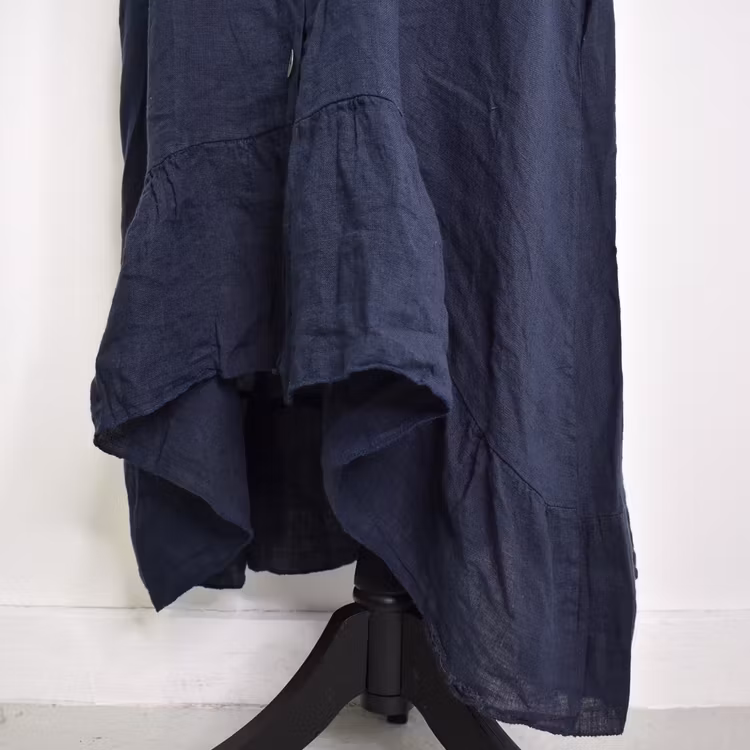 Skjortklänning Volang MARINE