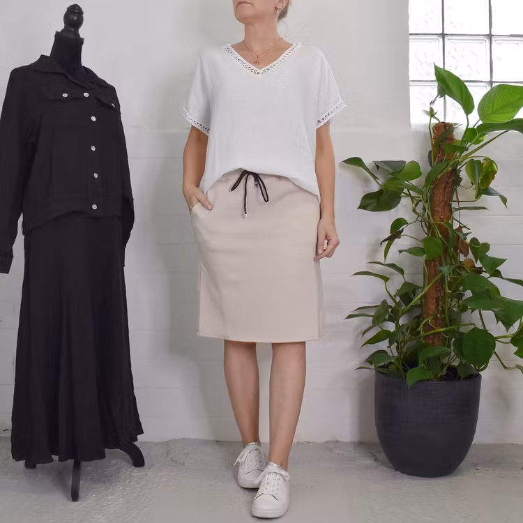 Topp Linnemix Hedda VIT - Camicia